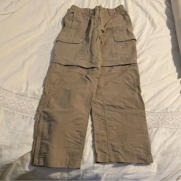 The North face Men's SMALL Convertible Pants Cargo Tan Khakis pockets shorts - Picture 1 of 9